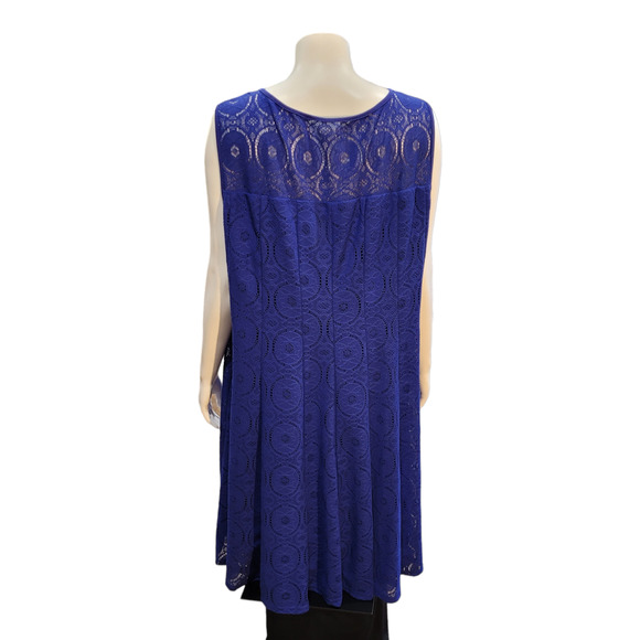 NWT Rabbit Rabbit Rabbit Royal Blue Lace Maxi Dress 22W Modest Formal Churchwear - Picture 6 of 11